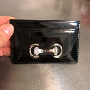 Paten-leather black money holder